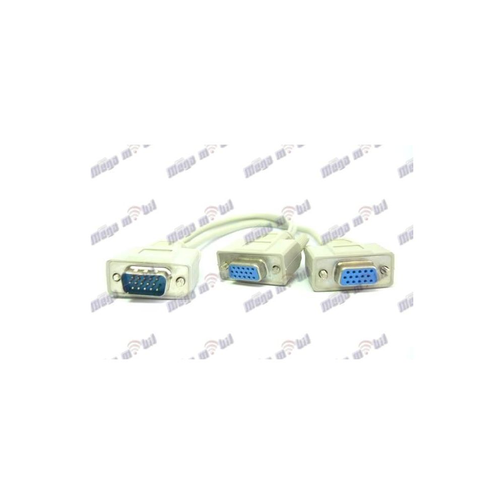 Kabel VGA Male to 2 x VGA Female.